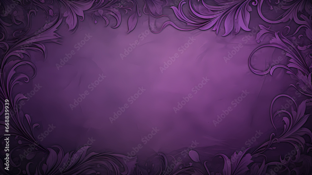 Purple retro frame PPT background poster wallpaper web page