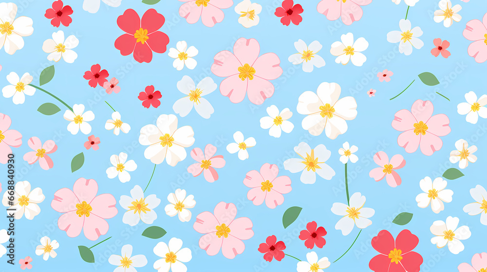 Sakura flowers PPT background poster wallpaper web page Sakura flowers PPT background poster wallpaper web page