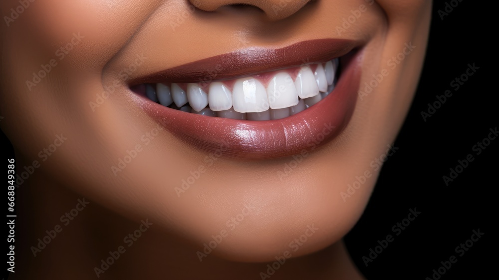 close-up of a beautiful smiling woman close-up of a beautiful smiling woman