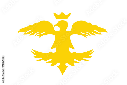 European Hun Empire flag vector illustration isolated. photo