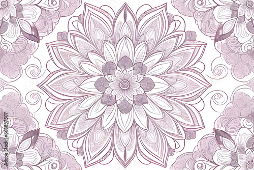 seamless pattern with flowers