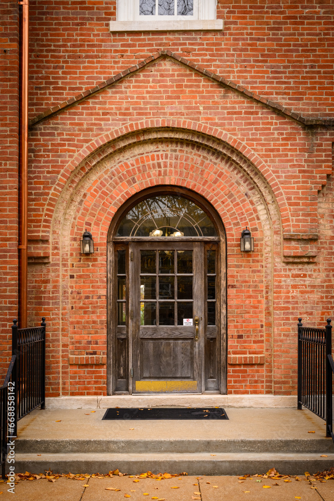 old brick arched doorway
