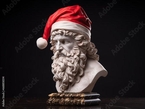 Antique sculpture of Santa Claus