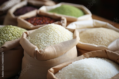 bulk buying items such as rice or lentils