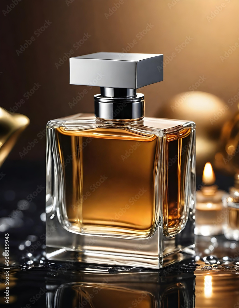 perfume in a bottle. generative ai perfume in a bottle. generative ai