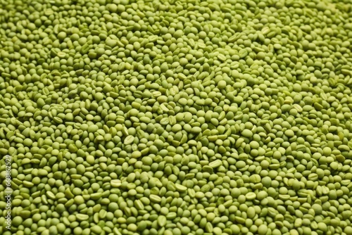 full-frame capture of unroasted green coffee beans