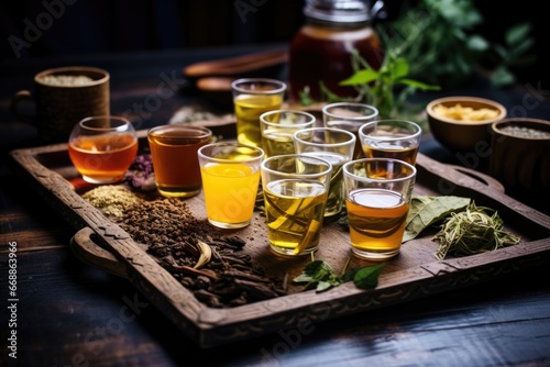 types of tea from various cultures on a tea tray