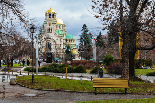 Sofia city is the capital of Boulgaria for holidays all year round... Sofia city, Boulgaria , 12-10-2019 photo