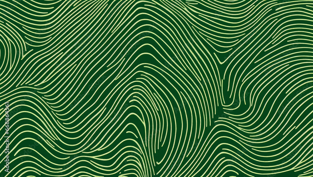 Abstract green waves
