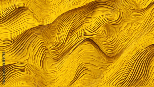 Abstract yellow waves