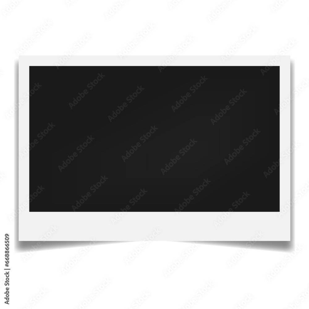 Photo frame mockup. Vector illustration isolated on white background Photo frame mockup. Vector illustration isolated on white background