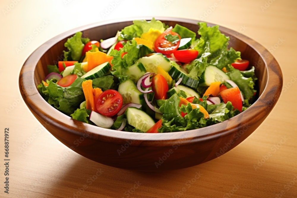 picture of a salad with fresh mixed vegetables