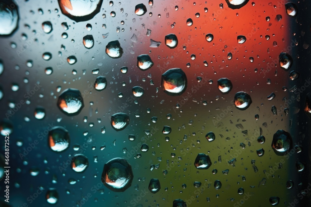 rain droplets on a stained glass window rain droplets on a stained glass window