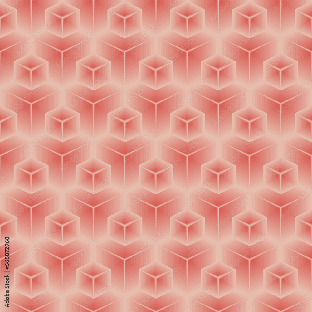 Fototapeta premium seamless geometric pattern with the effect of visual illusion