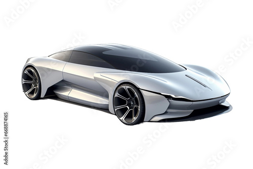 A Glimpse of the Future in Automotive Design on transparent background.