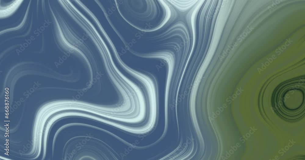 Animated Liquid marble background mixing together seamless looped. Background of abstract motion of liquid waves. Abstract multicolor grey green color soft mix liquid gradient mix.