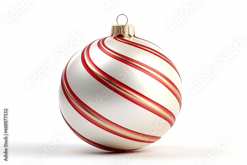 christmas ball isolated on white