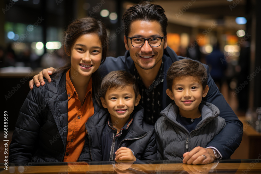 A family attending financial literacy classes, empowering them to make informed decisions for their financial well-being. Generative Ai. A family attending financial literacy classes, empowering them to make informed decisions for their financial well-being. Generative Ai.