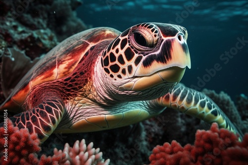 turtle swimming