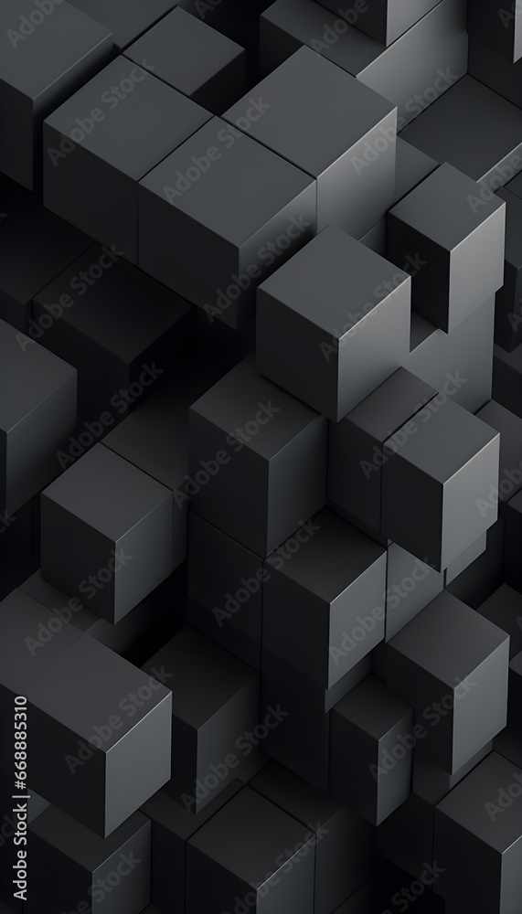 a group of black cubes a group of black cubes