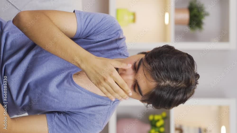 Vertical video of Emotional man. Vertical video of Emotional man.