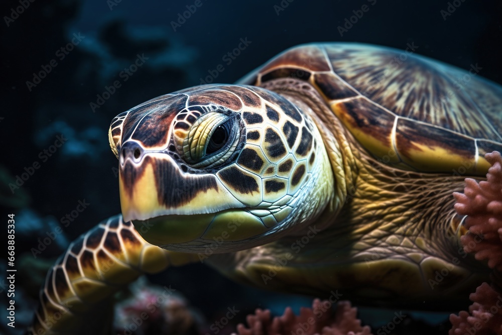 Fototapeta premium turtle swimming