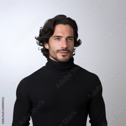 a man in black turtleneck sweater © Aliaksandr Siamko