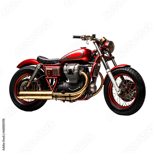 vintage motorcycle model  isolated