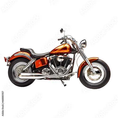 vintage motorcycle model, isolated