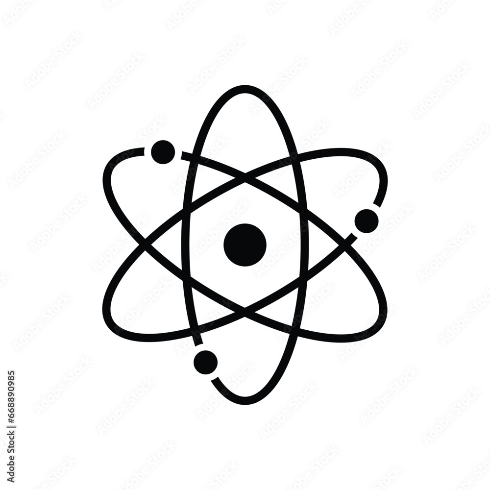 Atom Icon Vector Design Template Atom Icon Vector Design Template