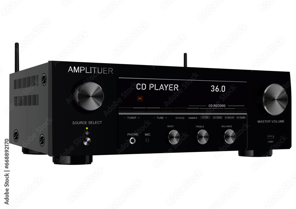 Obraz premium Amplituner