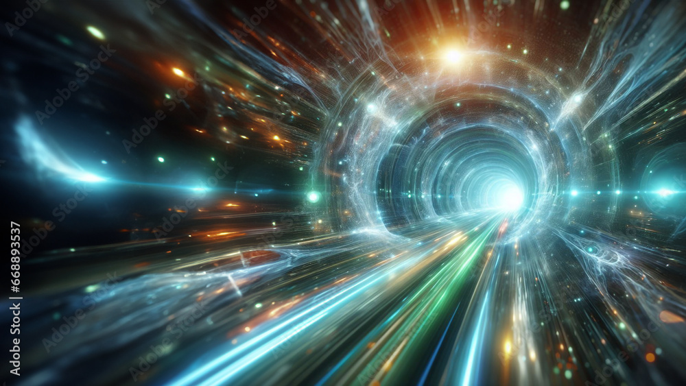 Fototapeta premium Wormhole Traffic