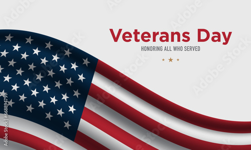 Veterans Day Background Design.