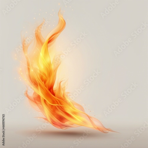 fire flame gradation flowing illustration background