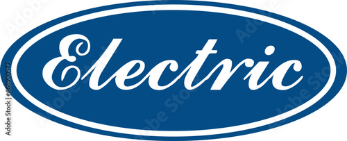 electric blue logo illustration