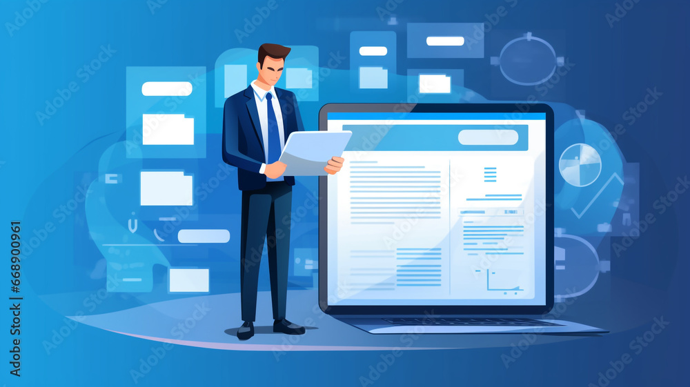 A person, a businessman, contemplating a new business strategy, to increase profits, banking, financial transactions. A person, a businessman, contemplating a new business strategy, to increase profits, banking, financial transactions.