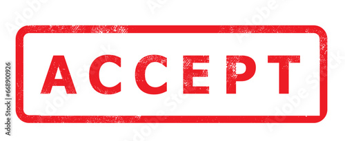 accept rubber stamp ink