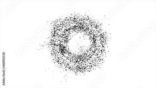 Abstract Background White And Black Bubbling Circles 9