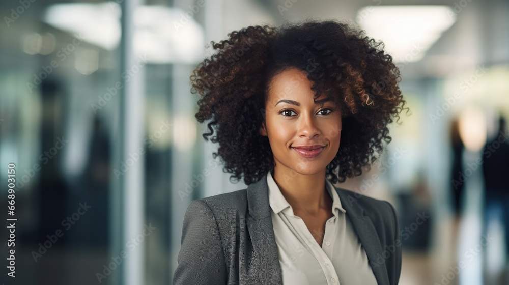 Portrait of a young African American businesswoman Portrait of a young African American businesswoman