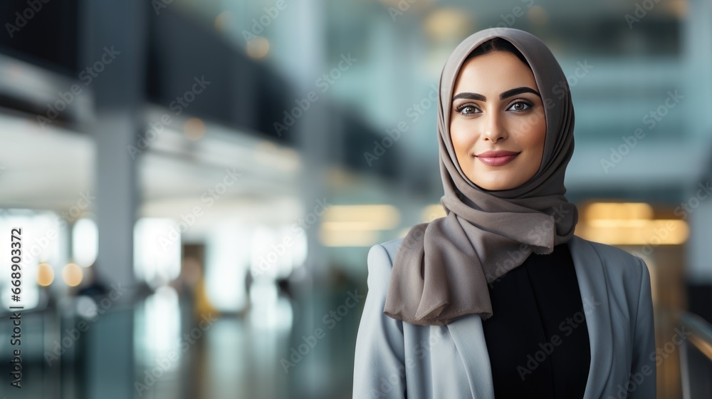 Portrait of a young Arab businesswoman Portrait of a young Arab businesswoman