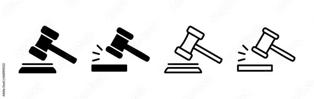 Gavel icon vector. judge gavel icon. auction hammer Gavel icon vector. judge gavel icon. auction hammer