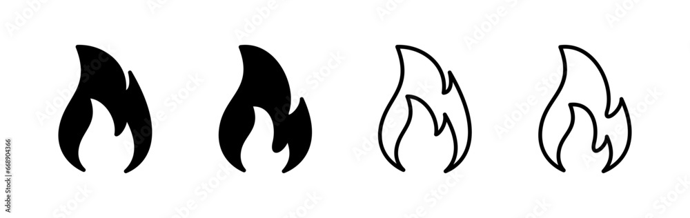 Fire icon vector. fire flame icon Fire icon vector. fire flame icon