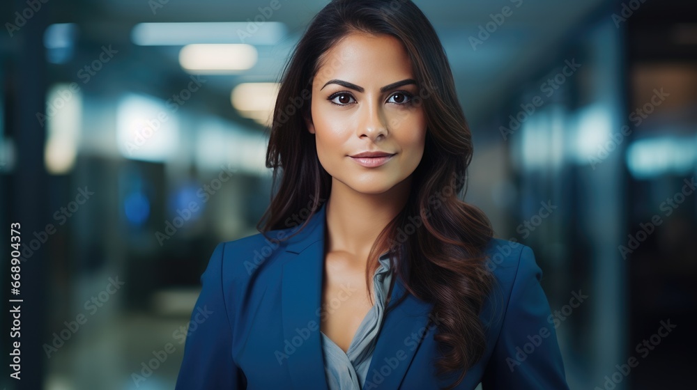 Obraz premium Portrait of a young Mexican businesswoman 