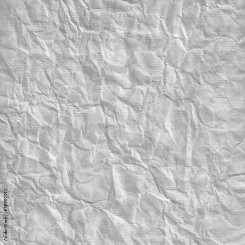 White Crumpled Paper Texture background
