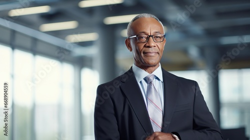 Portrait of a senor African American businessman 