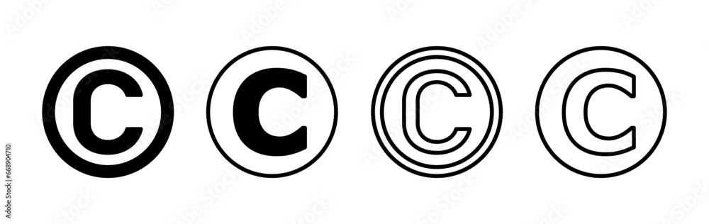 Copyright icon vector. copyright symbol Copyright icon vector. copyright symbol