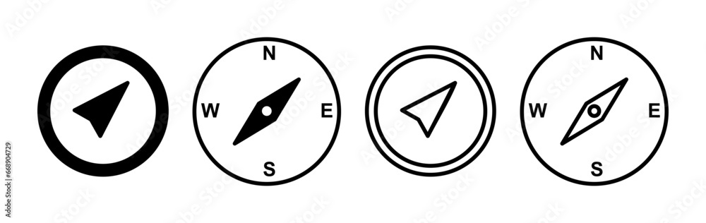 Compass icon vector. navigation icon Compass icon vector. navigation icon