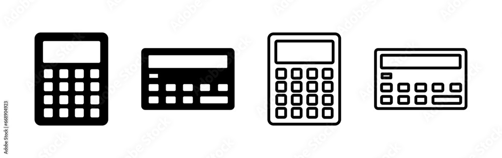 Calculator icon vector. math icon. finances sign Calculator icon vector. math icon. finances sign