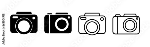 Camera Icon in trendy flat style isolated. Camera symbol web site design