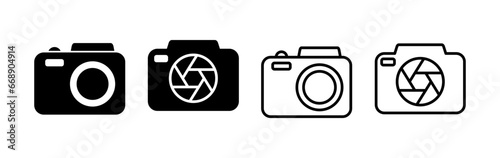 Camera Icon in trendy flat style isolated. Camera symbol web site design